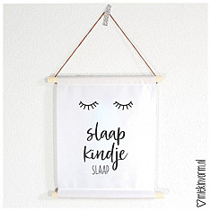 Textielposter Slaap kindje slaap