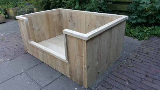 Hondenmand - Steigerhout