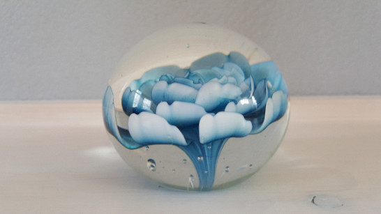 Presse papier - Ornament - bloem - Ø8  x 6 cm
