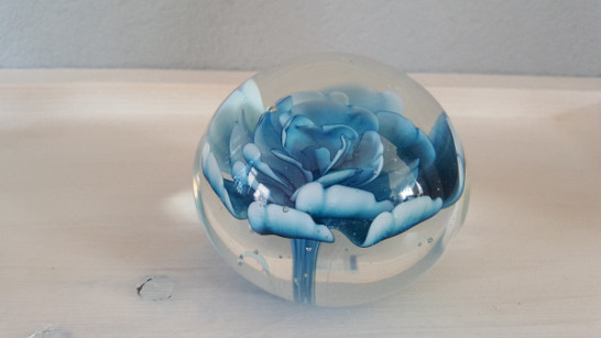 Presse papier - Ornament - bloem - Ø8  x 6 cm