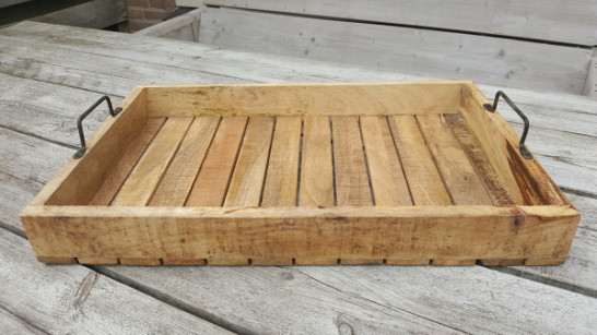 Dienblad gerecycled mangohout L