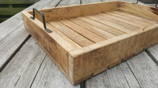 Dienblad gerecycled mangohout L