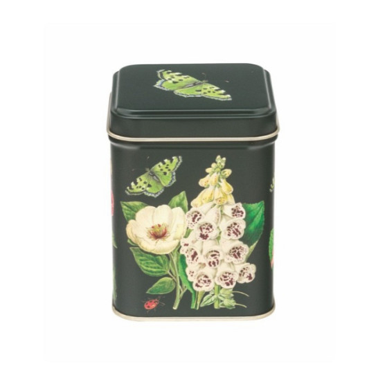 Bewaarblikje botanical - vierkant