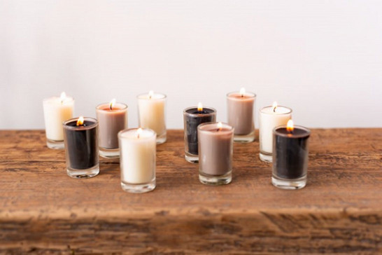 Petits candles - 6 stuks - Zwart